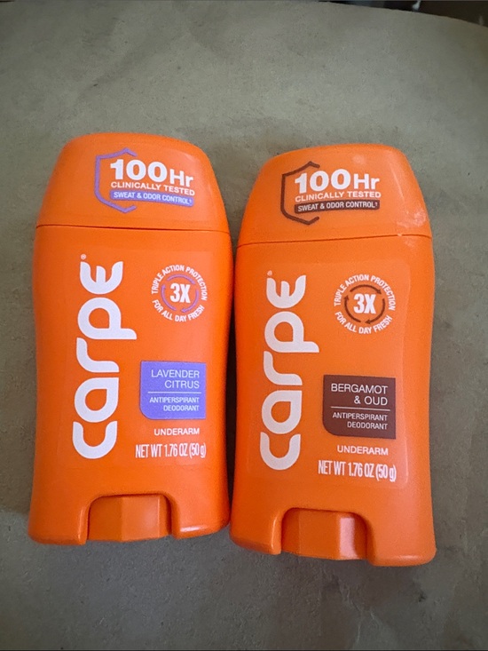 Other - Carpe Antiperspirant Deodorant Duo - Orange Lavender Citrus & Bergamot & Oud